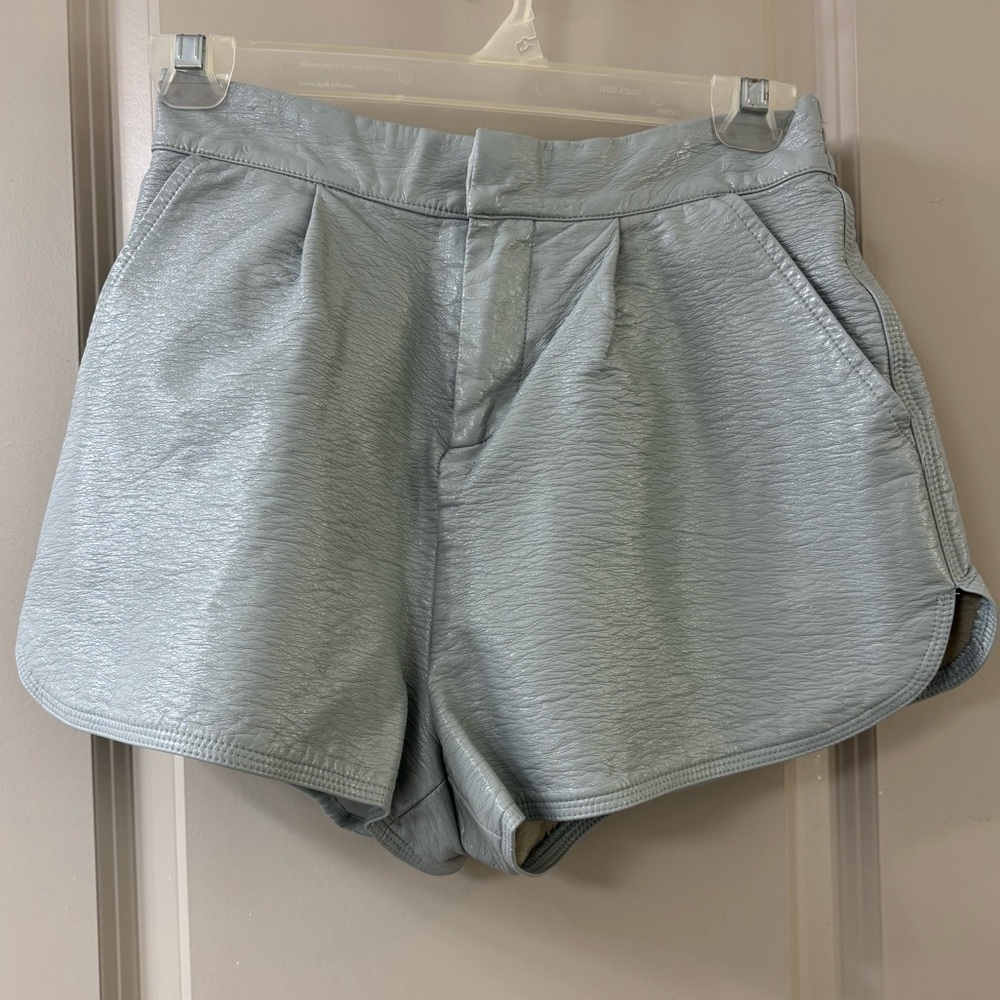 GREY LAB High Waist Women's Shorts in Powder Blue